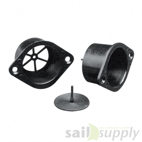 Lalizas Drain plug w/Non-Ret.Valve f/Infl. Boat, dia 35mm, Black