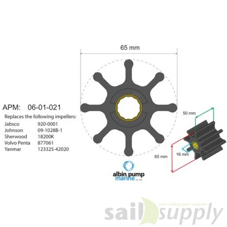 Albin Premium Impeller kit nr. 06-01-021