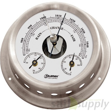 Talamex Baro/thermo/hygrometer rvs 125/100mm