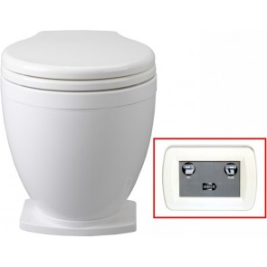 Jabsco LITE FLUSH elektr. toilet 24Volt met 2-knops bedieningspaneel
