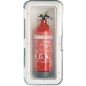 Lalizas storage case brandblusser transparante deur - 1kg - wit