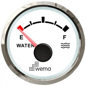 Wema Silver serie tankmeter water NMEA2000 wit