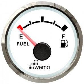 Wema Silver serie tankmeter brandstof NMEA2000 wit