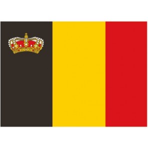 Talamex Belgische vlag met Kroon 20x30