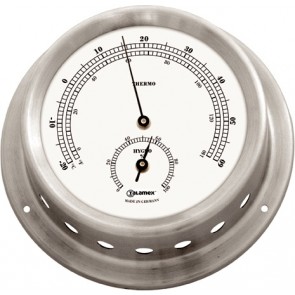 Talamex Thermo-hygrometer rvs 125/100mm