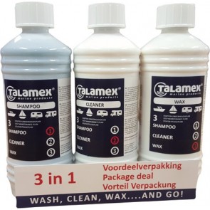 Talamex Onderhoudsset shampoo, cleaner en wax