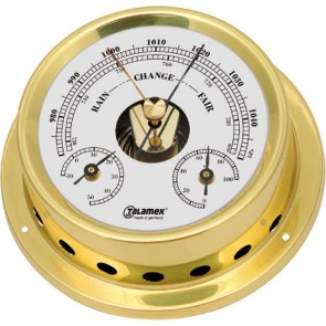 Talamex Baro-/thermo-/hygrometer messing 125/100mm