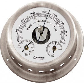 Talamex Baro/thermo/hygrometer rvs 125/100mm
