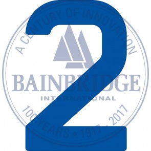 Bainbridge Zeilnummer 300 mm blauw 2
