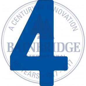 Bainbridge Zeilnummer 300 mm blauw 4