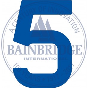 Bainbridge Zeilnummer 300 mm blauw 5