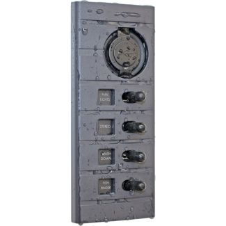 Connex Schakelpaneel 4 schakelaars en 2x USB aansluiting