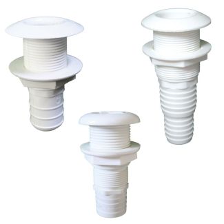 Lalizas thru-hull easy mount 7/8'', for hose dia. 25mm, white
